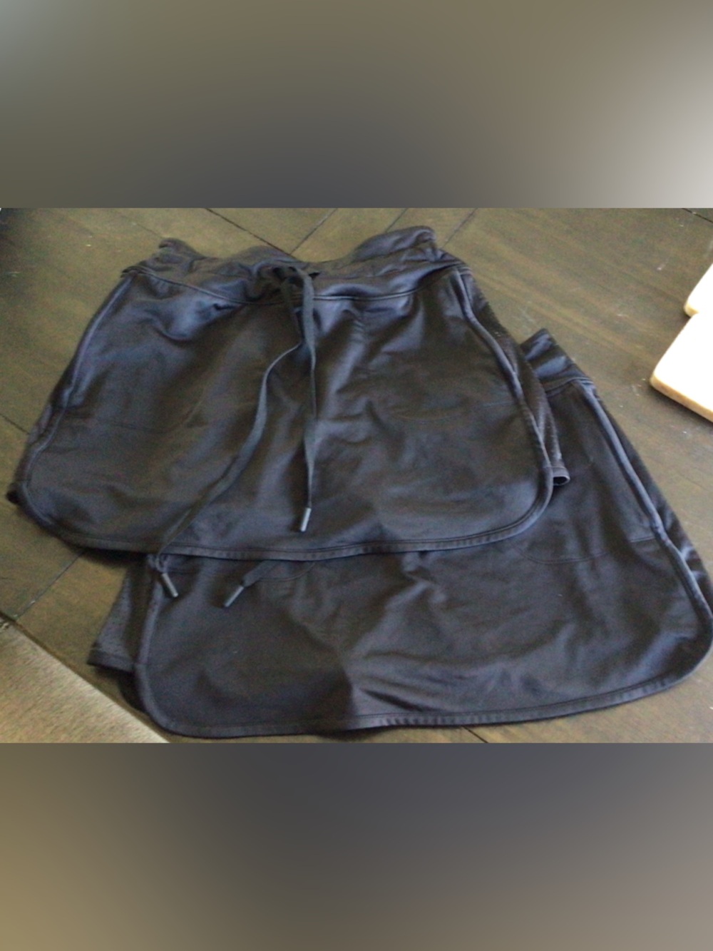 Women's Black Drawstring Skort - Classic Casual set of 2
